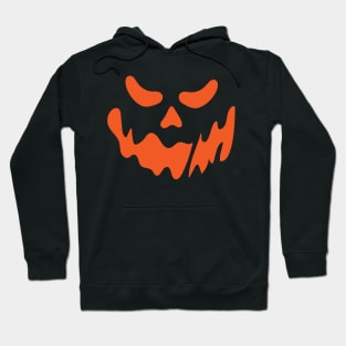 Scary Jack-O-Lantern Halloween Pumpkin Face Trick or Treat Hoodie